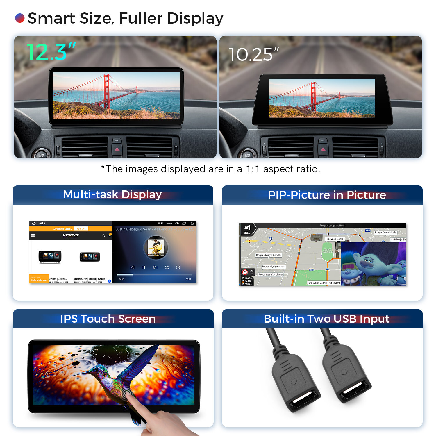 12.3″ 4G LTE Android 14 8Core Car Stereo GPS DSP For BMW 1er E81 E82 E87 E88 CIC