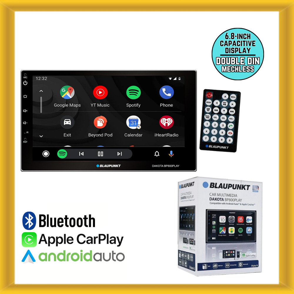 Blaupunkt Dakota BP800PLAY 6.8” Capacitive Display 2 DIN with AM/FM & Bluetooth