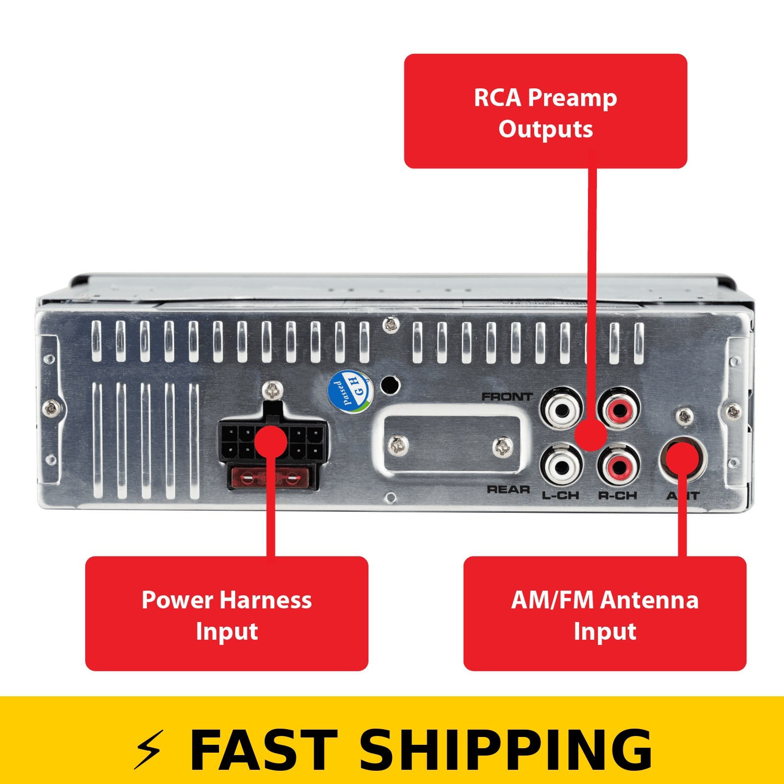 Dual XRM69RGB Single DIN Stereo | Bluetooth | RGB Colors