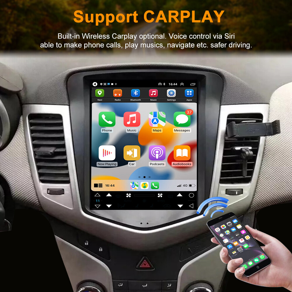 8G+128G Android 13 Car Multimedia Video Player For Chevrolet Cruze 2009-2022 BT