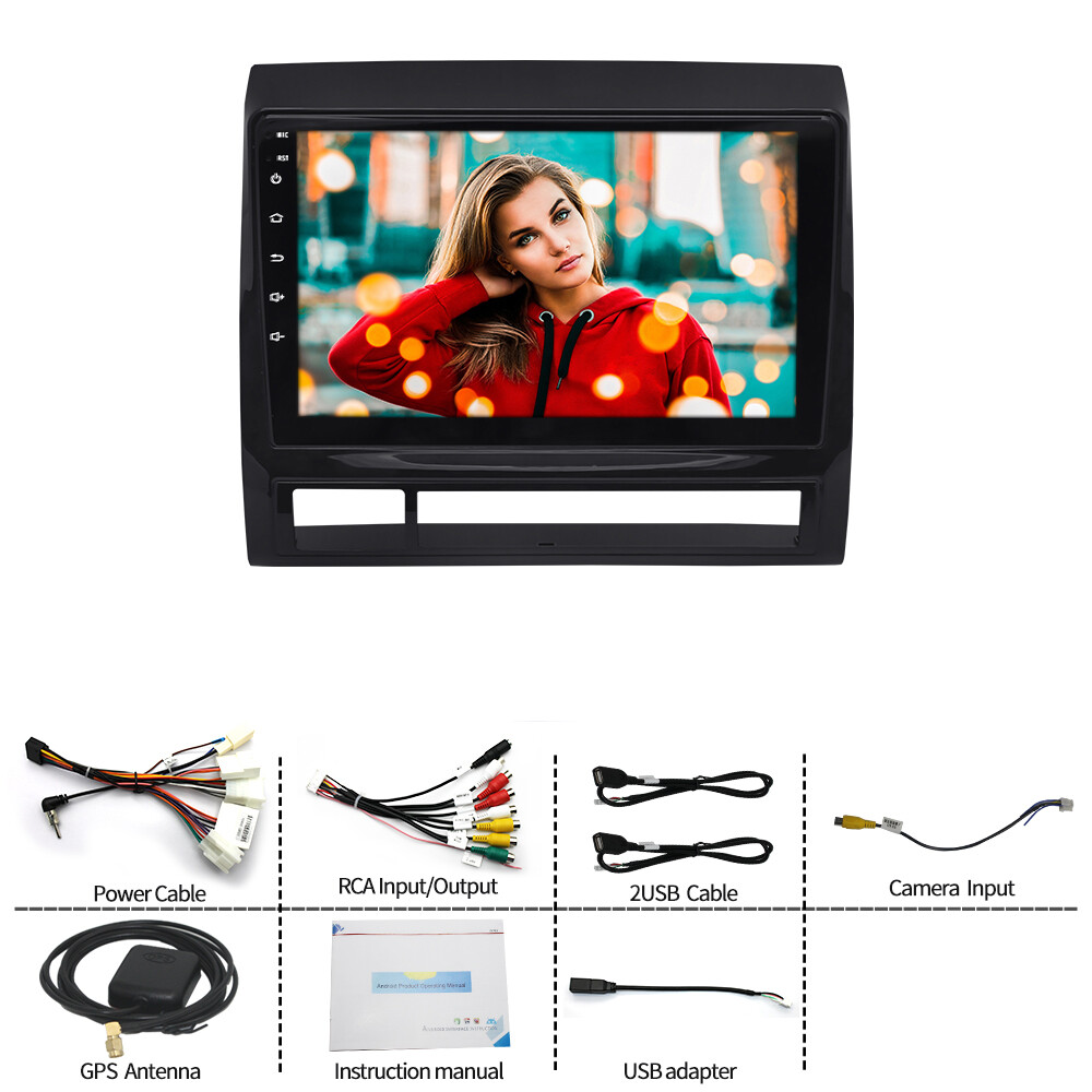 9” Car Stereo Radio For TOYOTA TACOMA 2005-2013 Apple CarPlay Android 15 4+64GB