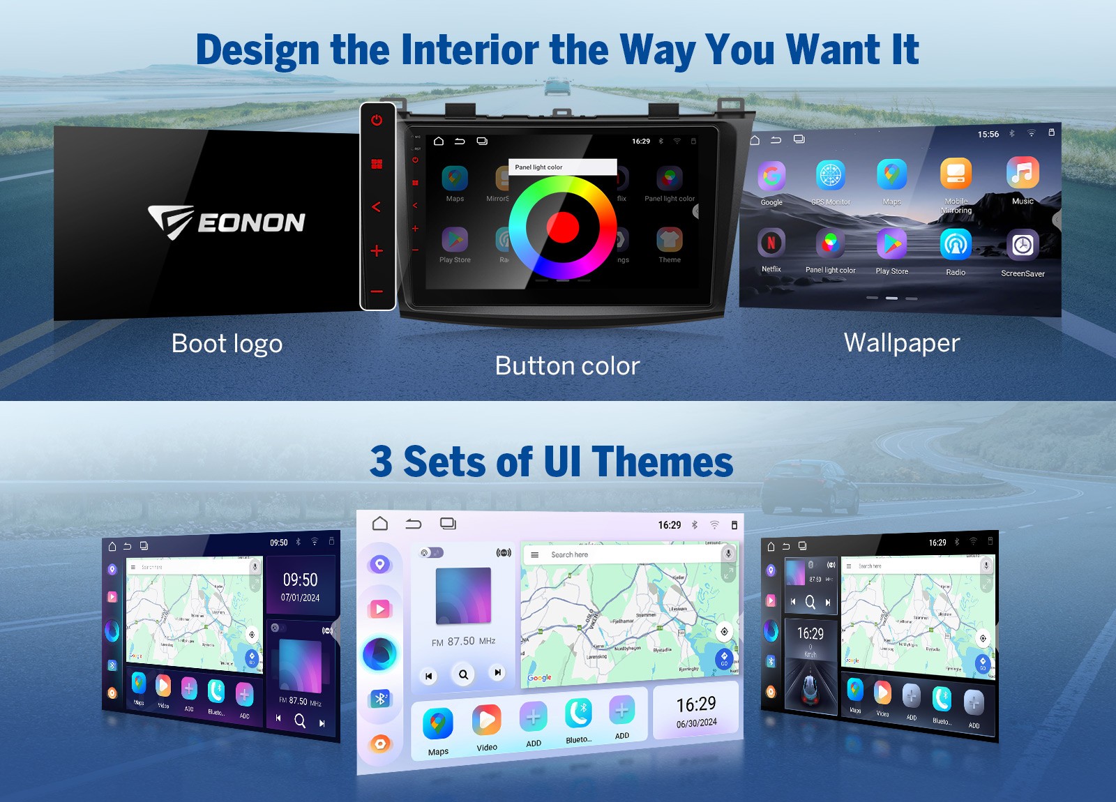 Eonon M3BLX7A Android 14 4+64 9″For 2010-2013 Mazda 3 Car Stereo CarPlay+CAM+DVR
