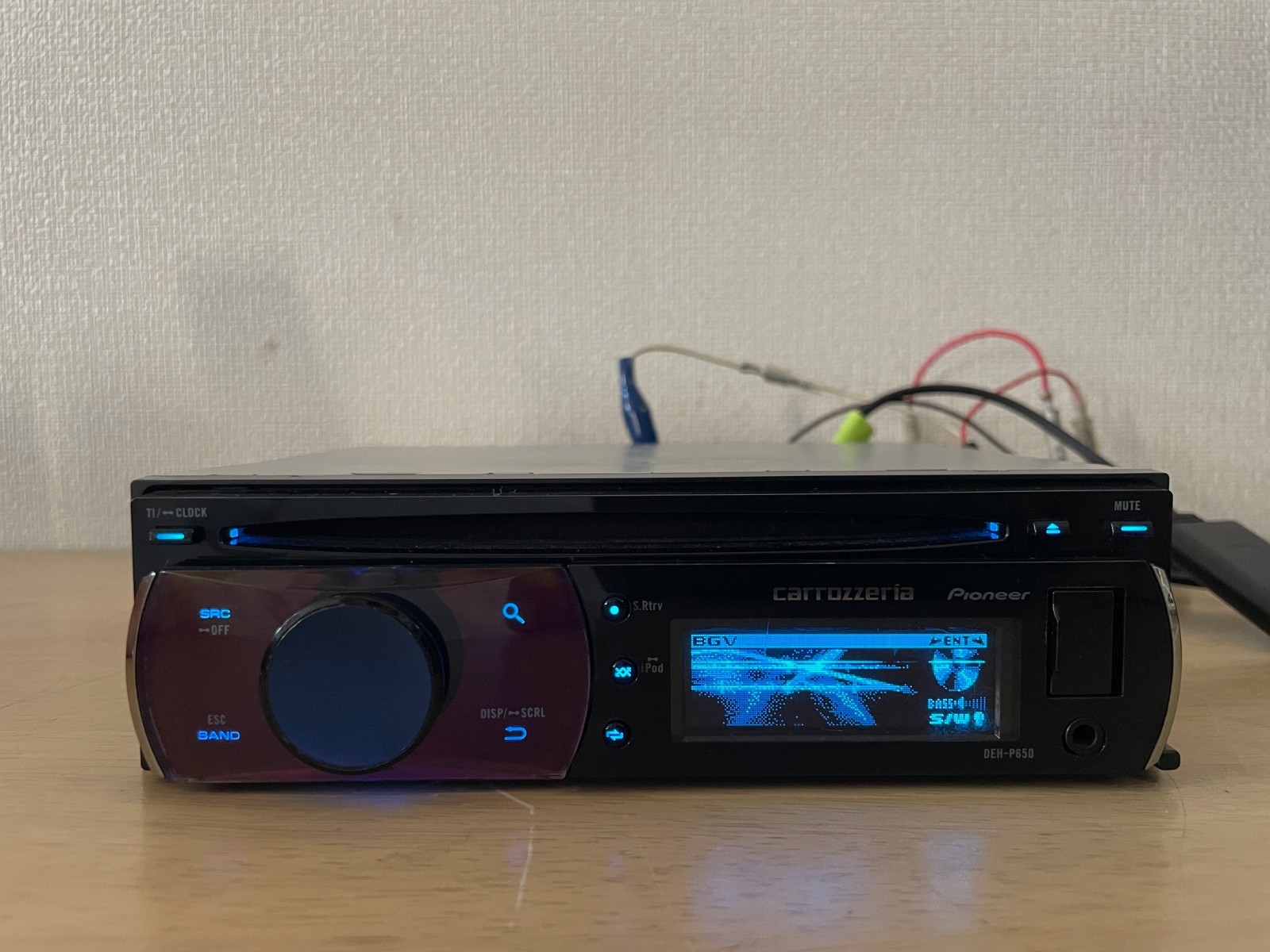 Pioneer Carrozzeria DEH-P650 1Din Car CD Player AUX USB Operation Confirmed