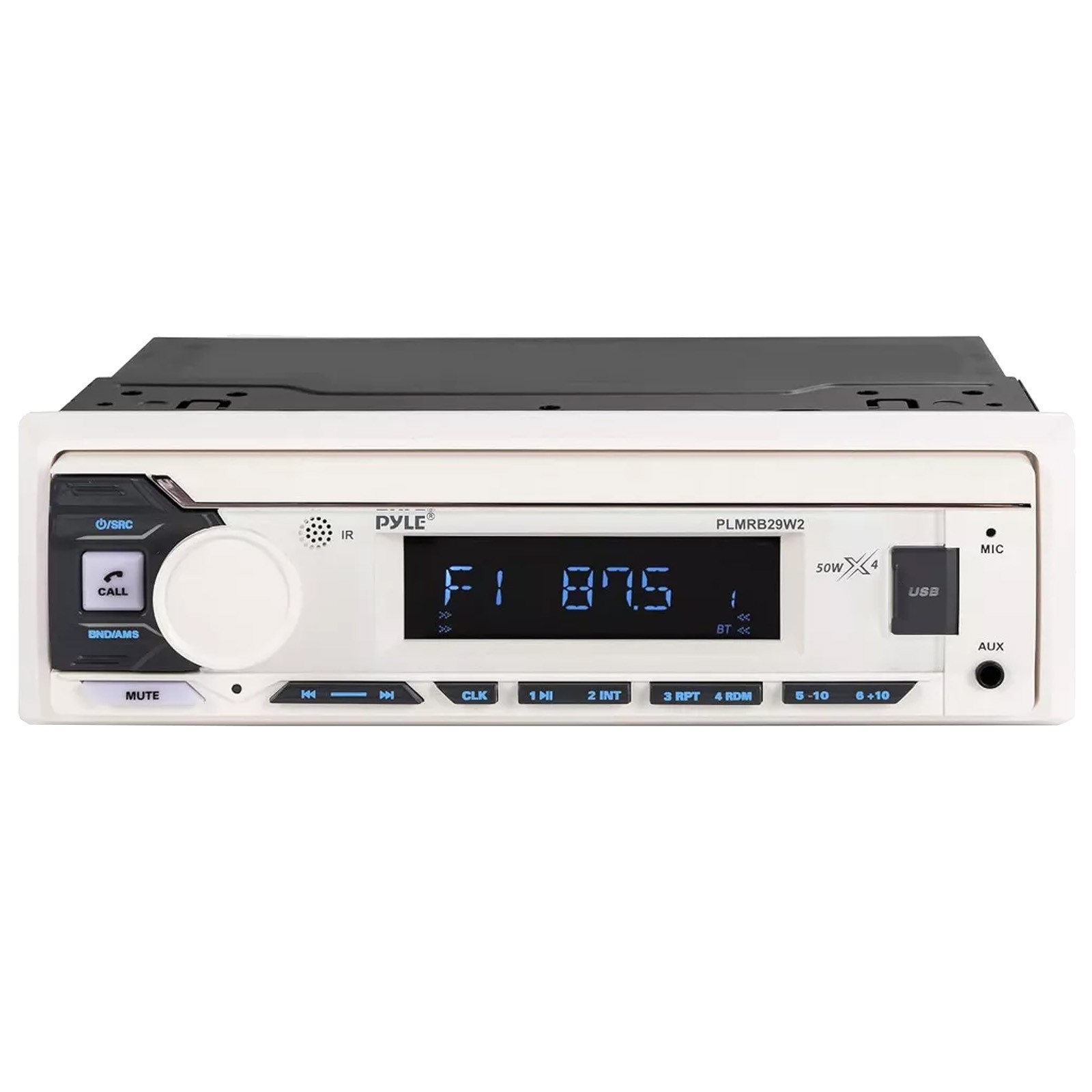 Pyle Marine In-Dash Player AM/FM USB/AUX +Antenna, Amp, Cover, 5.25″ Speakers
