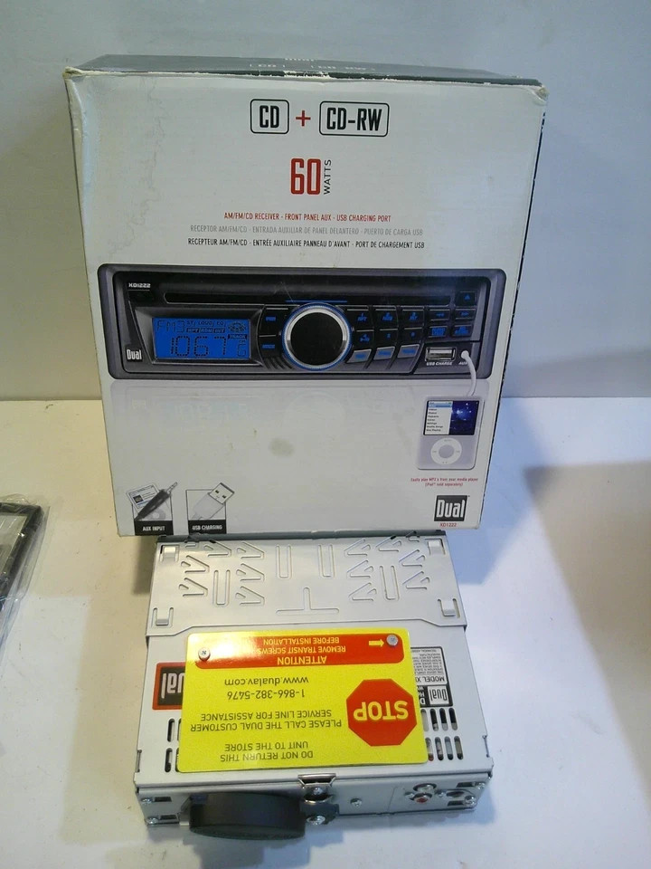 Dual XD1222 AM/FM/CD-RW Car Stereo Brand New Audio Never Installed