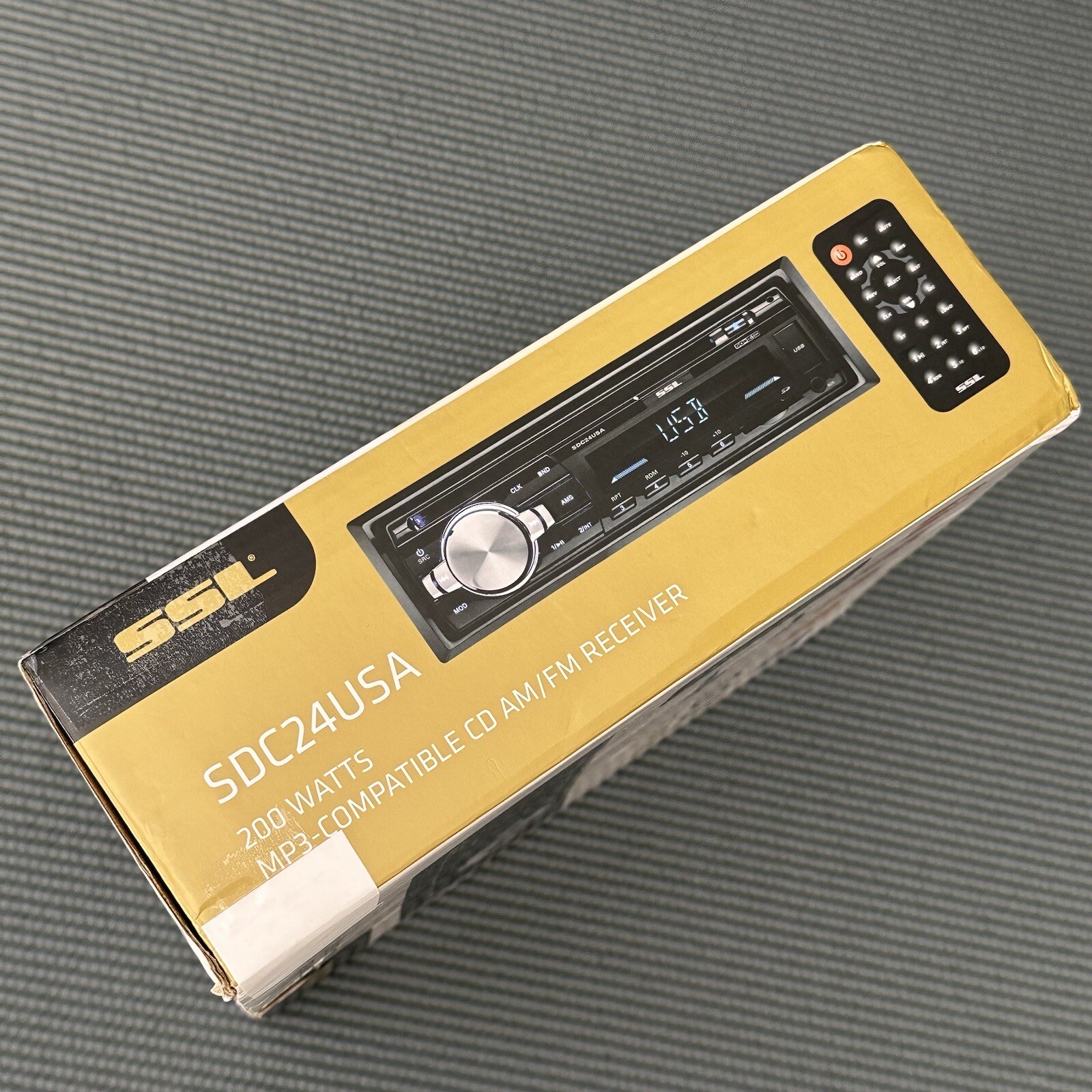 SSL Car Stereo SDC24USA 200 Watts MP3 Compatible CD AM FM Receiver OPEN BOX RARE