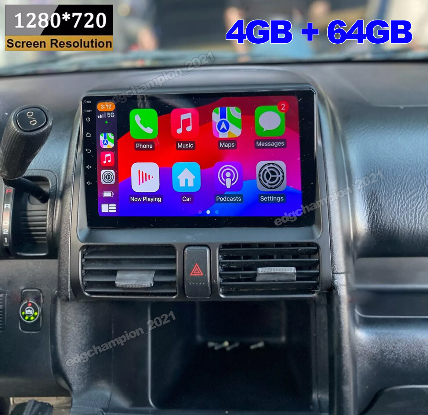 64GB For Honda CR-V CRV 2002-2006 Apple CarPlay Android 13 Car Stereo Radio GPS