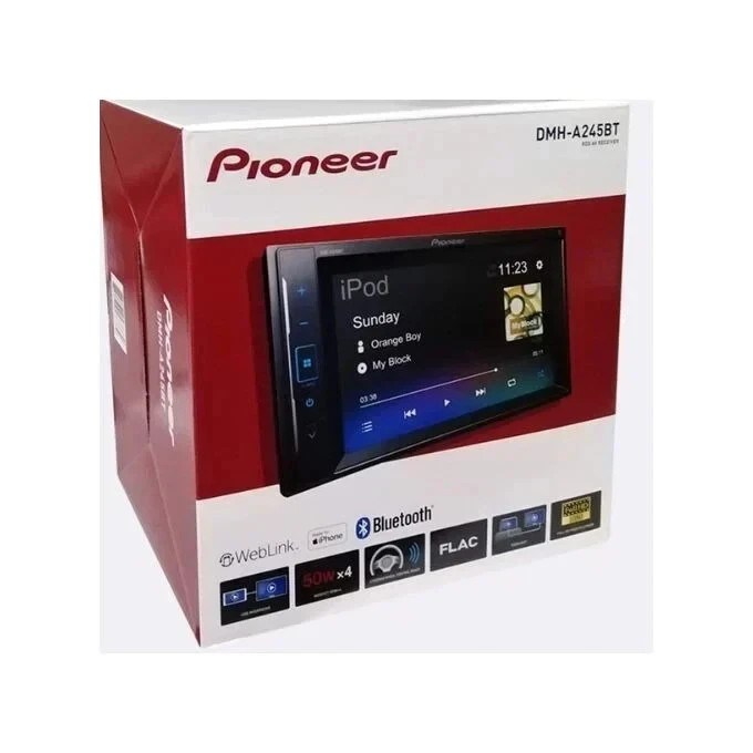 NEW 6.2″ DMH-A245BT Digital Media AV Receiver with Bluetooth iPhone USB Aux-In