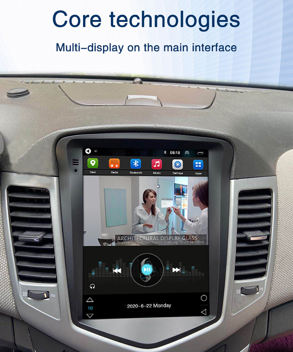 9.7” Vertical Android 10.1 Car Radio Stereo GPS Wifi For Chevy Cruze 2009-2014