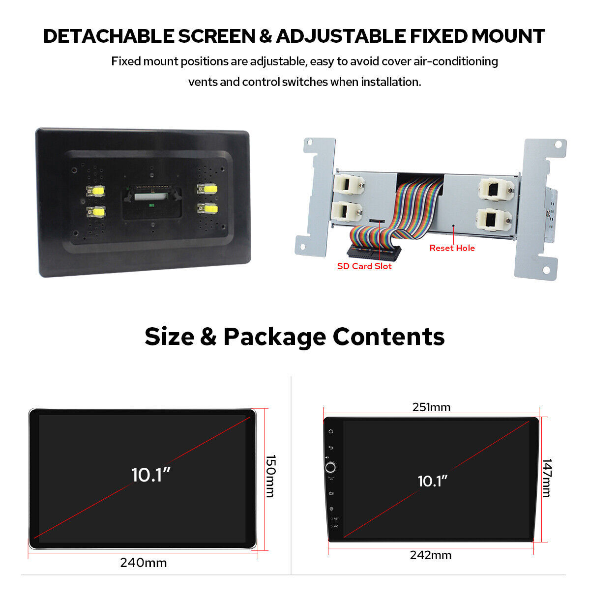 Android 12 10.1″ Android Car Radio GPS Plug & Play For Focus Mondeo S-Max Kuga