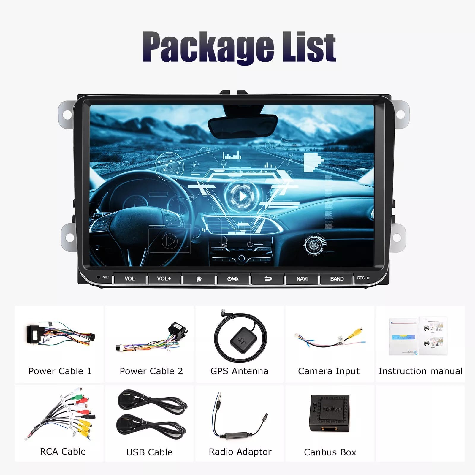 Android 13 For VW Volkswagen Jetta Passat Car Stereo Radio Carplay GPS Navi 32GB