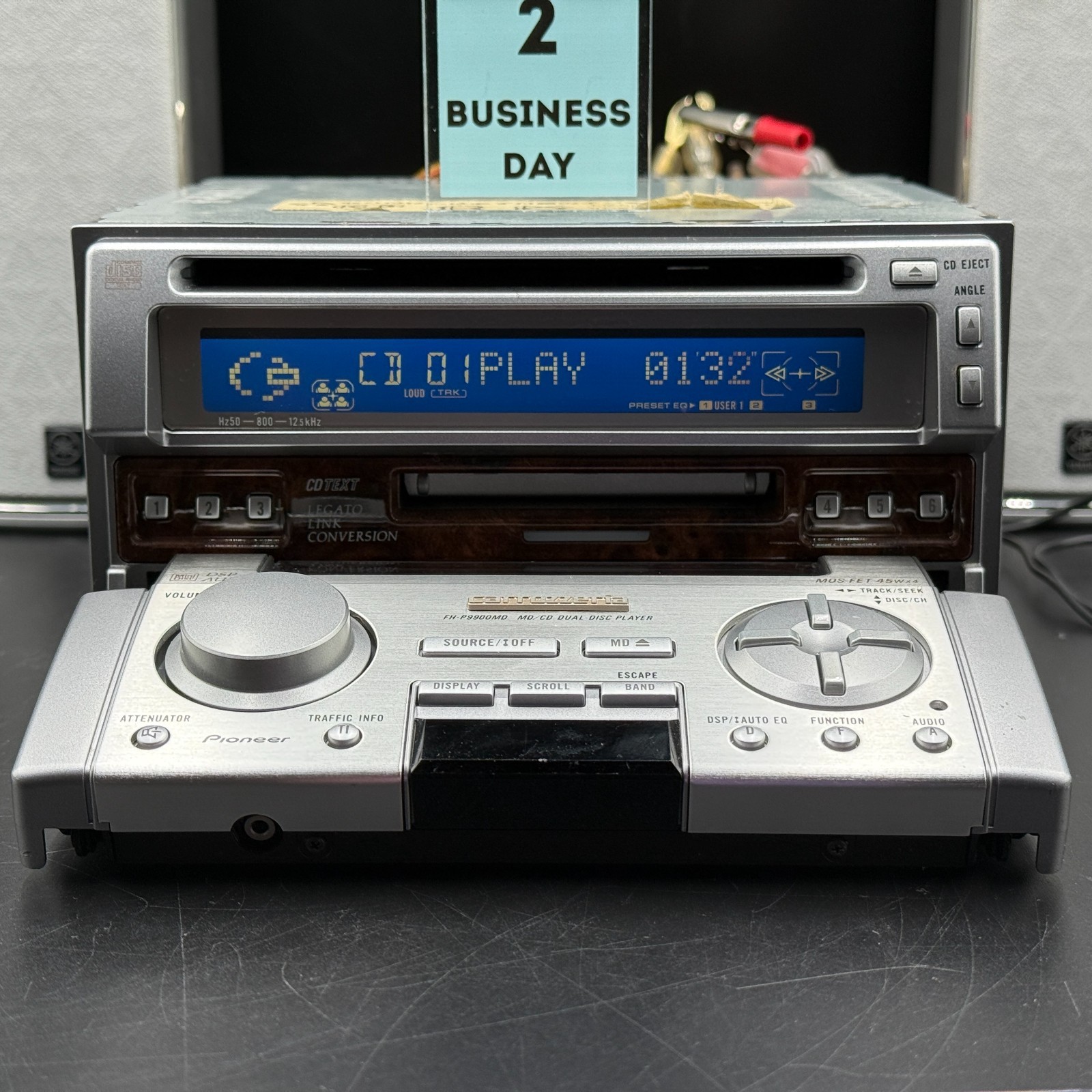 Pioneer Carrozzeria FH-P9900MD & CDX-P1210 12 Disc CD Changer 1999 Vintage Stock