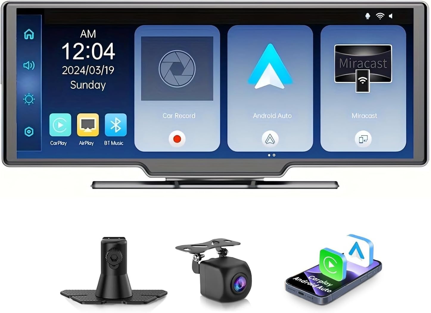 10.26” Bluetooth Car Audio Screen with Mirror Link & Enhanced Sound Options