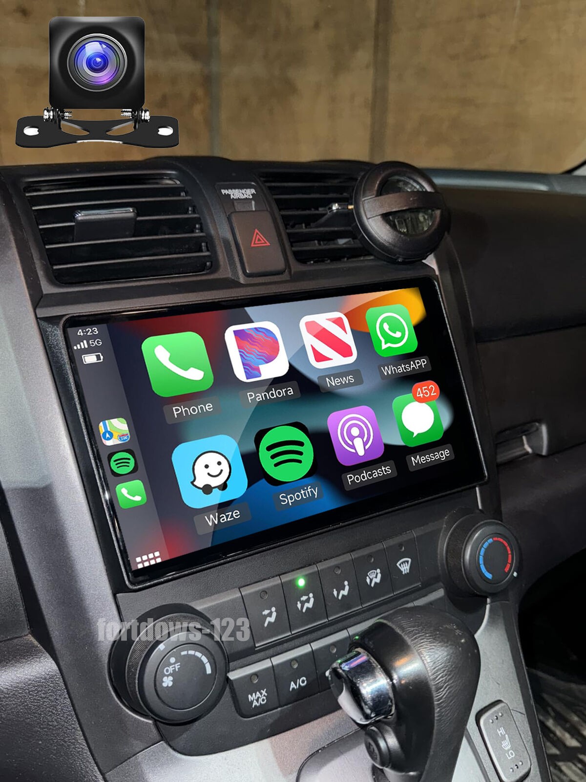 Apple Carplay For Honda CRV 2007-2011 Android 12 Car Stereo Radio GPS Navi + AHD
