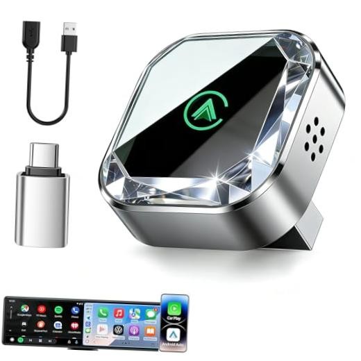 2026 Mini Wireless CarPlay Android Auto 2 in 1 Adapter – Converts Wired to