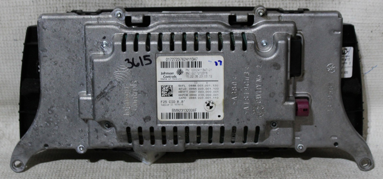 BMW X3 2011 2012 2013 2014 2015 2016 2017 NAV Navigation 8.8″ Display 923132006F
