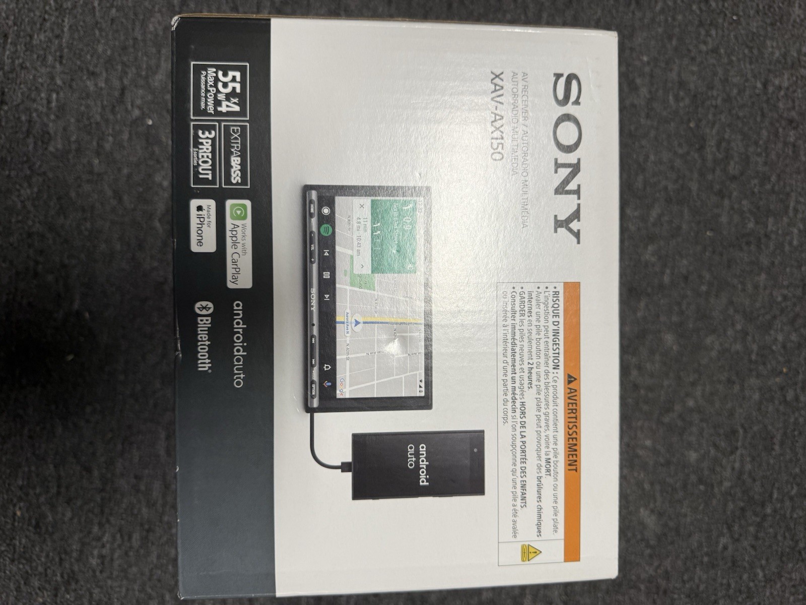 Sony XAV-AX150 6.95″ Apple CarPlay Android Auto Bluetooth Car Stereo w/ Harness