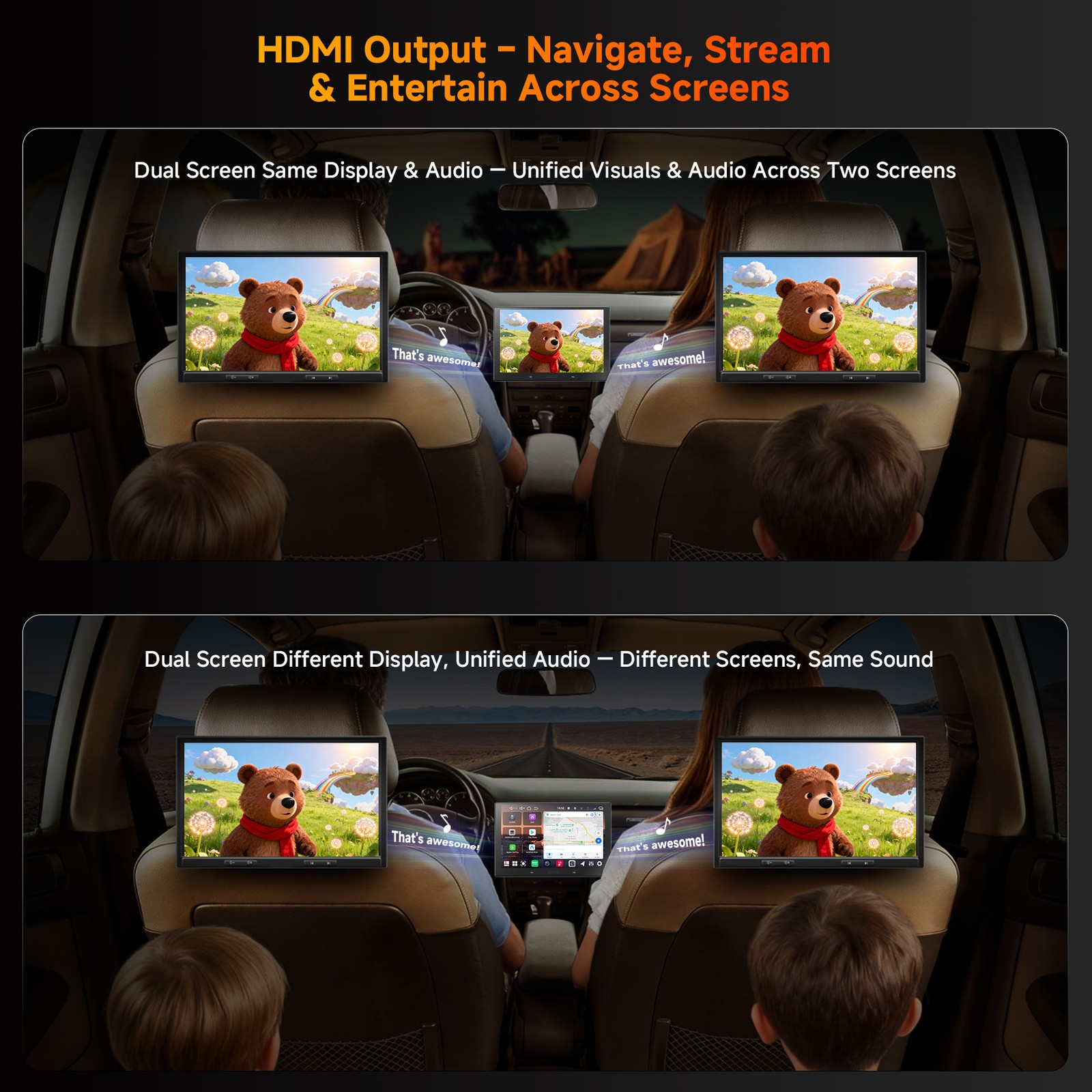 ATOTO 10.1” Android 2Din Car Stereo CarPlay & Android Auto 6G+128G Gen AI +Cam
