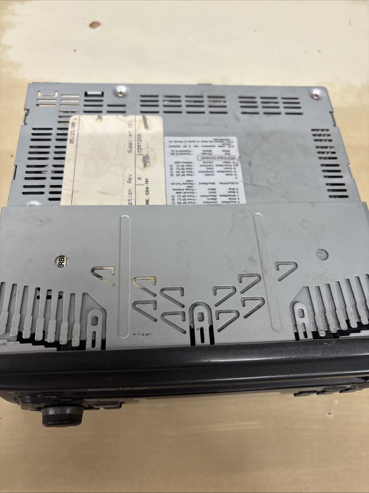 Alpine CDA-7839 CD Receiver | Vintage 1999 | Powers On | NO Harness