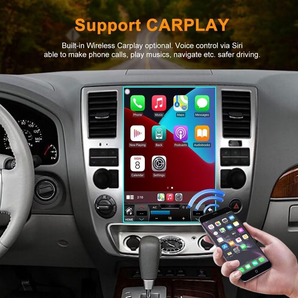 12.1″ For Infiniti QX56 2009-2010 Android Car Radio Stereo GPS Navi Carplay 64GB