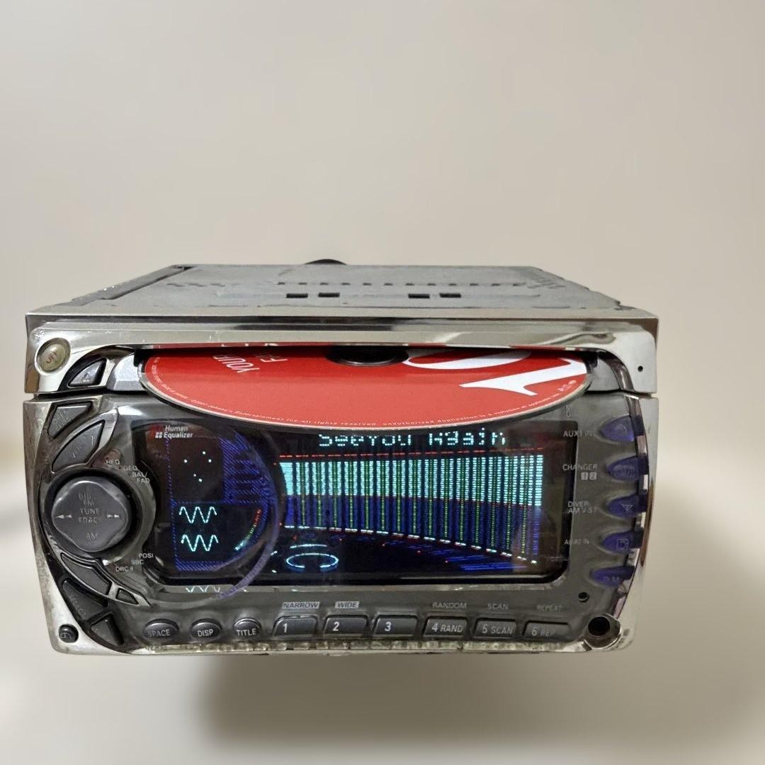 Panasonic CQ-VX999MD Silver 2DIN CD MD Player Receiver JDM Vintage Car Audio