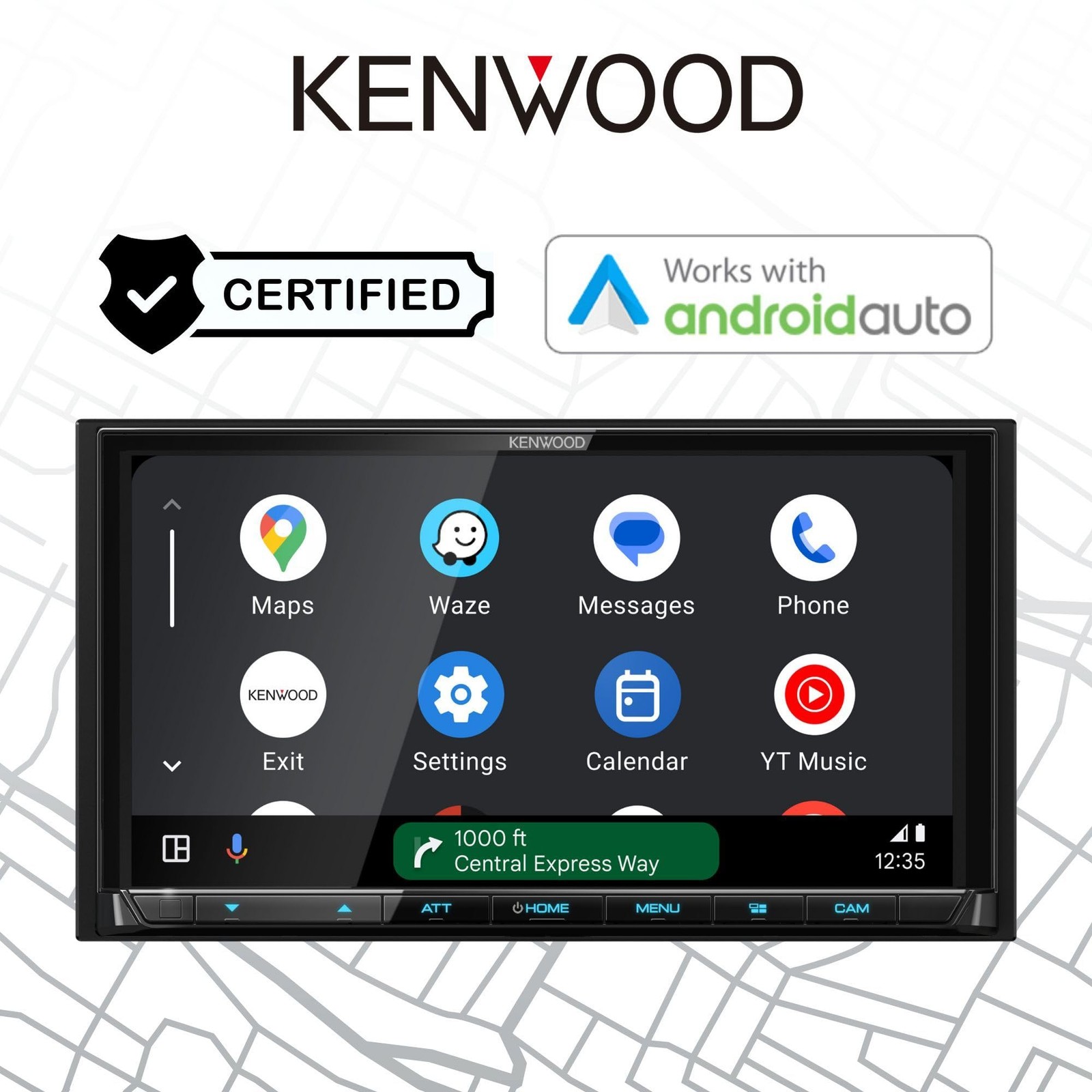 KENWOOD DMX9708S 6.95″ Car Stereo + KENWOOD CMOS-230LP Backup Camera Bundle