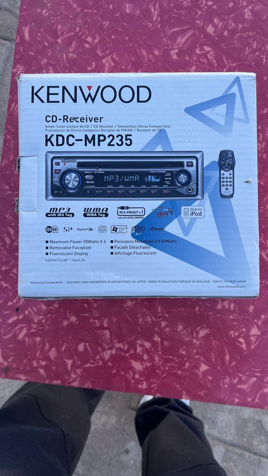 Kenwood CD Receiver KDC- MP235 – Brand New