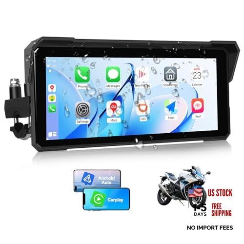 Android CarPlay Screen for Motorcycle, 8.1 inch IPS Portable Wireless P3