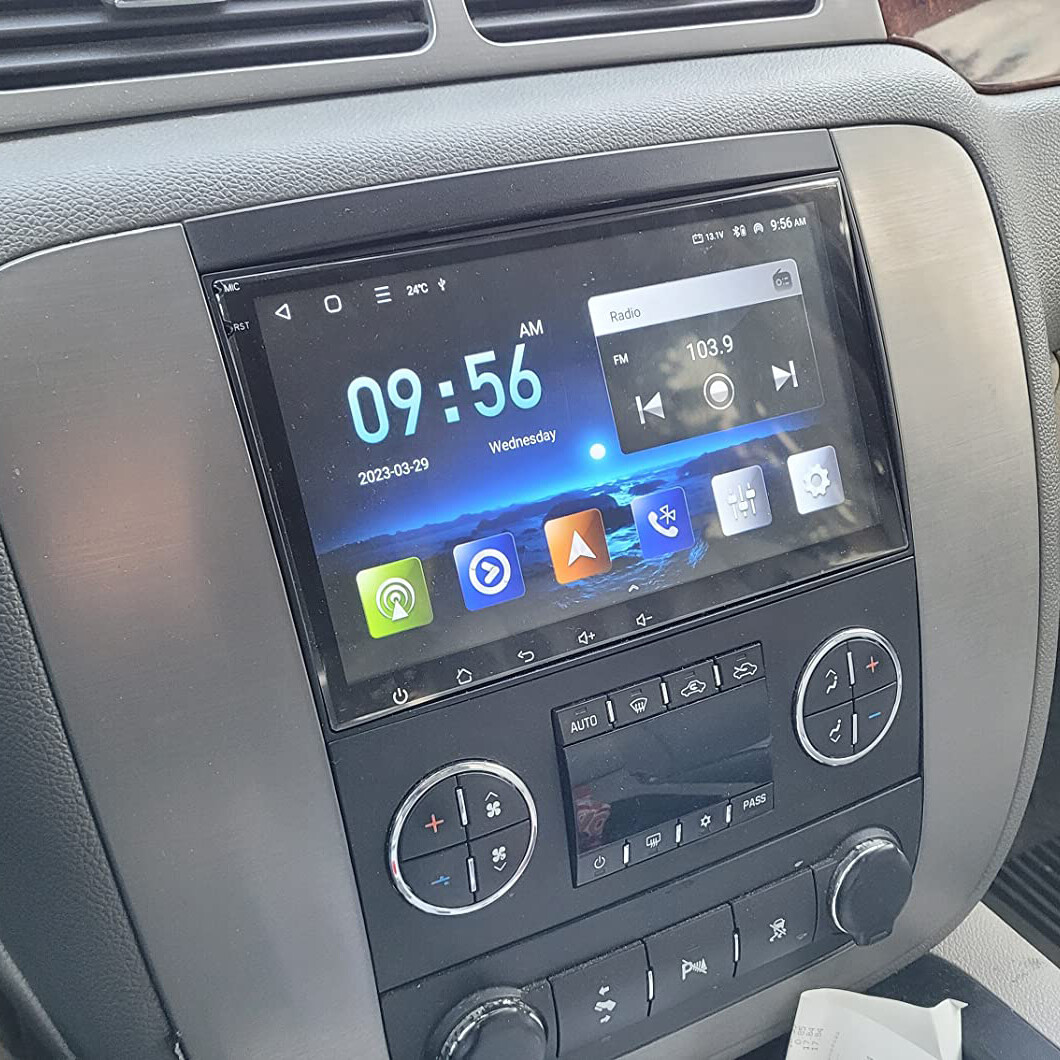 4+64G For 2009-2012 Chevrolet Silverado Wifi Carplay Android 13 Stereo Radio GPS
