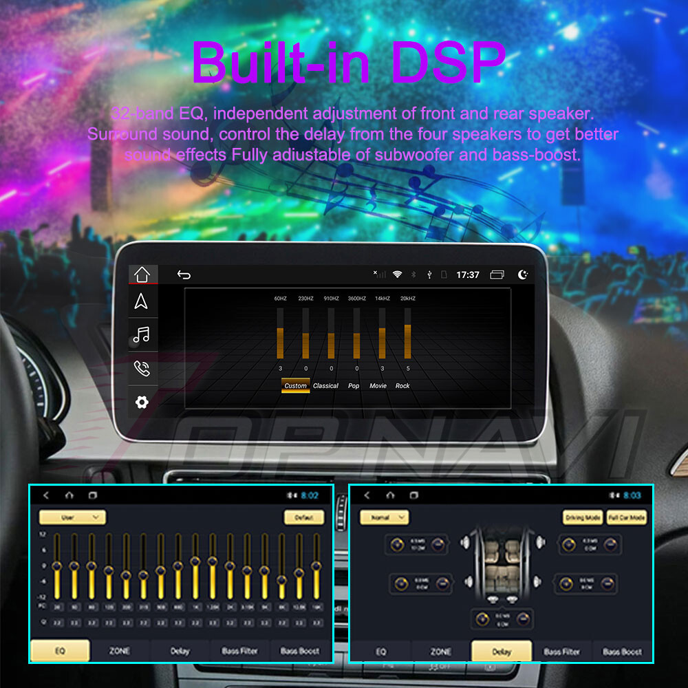 8.8″ For Audi Q5 2009-2017 Car Stereo Radio GPS Android 13 Carplay WiFi BT 4+64G
