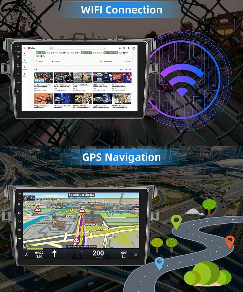 For 2009-2013 Toyota Corolla Android 15 Car Stereo Radio GPS Carplay WIFI 2+32GB