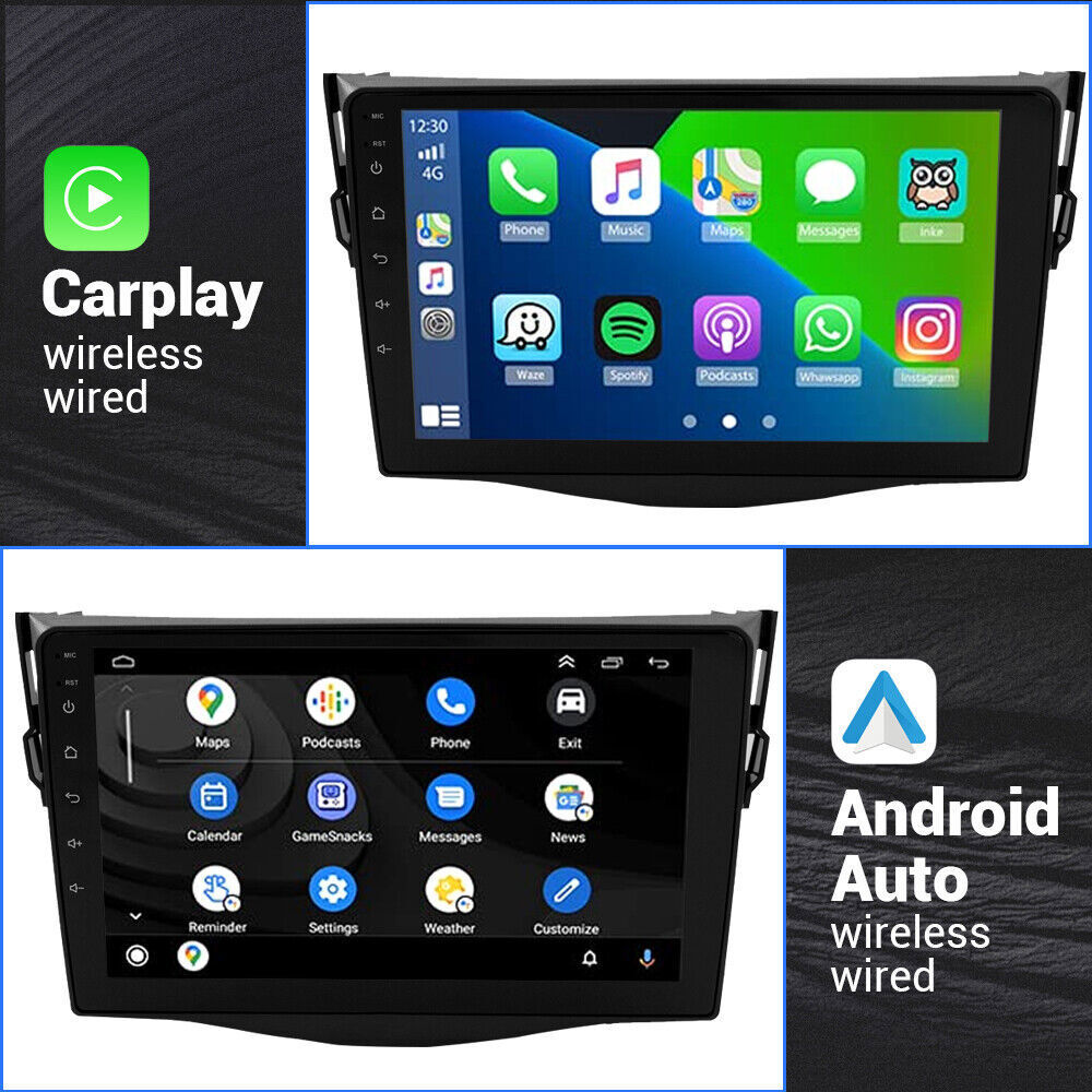 Android 12 Car Radio Multimedia Player For Toyota RAV4 Rav 4 2007-2012 Carplay