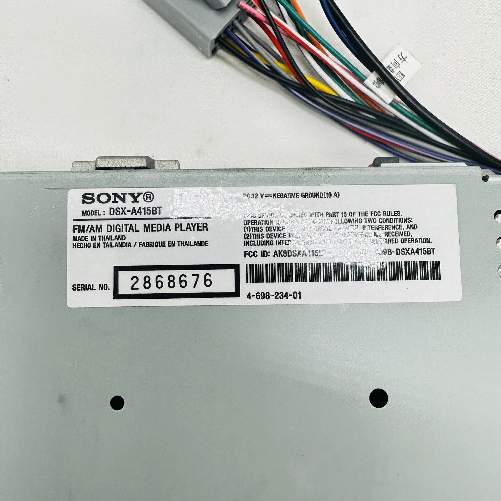 Sony DSX-A415BT 1-DIN Bluetooth Digital Media Receiver w/ Android/iPhone Control