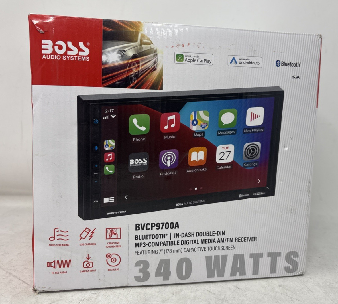 BOSS Audio BVCP9700A 7 inch Touchscreen Digital Media Receiver (READ DESCRIPTIO)