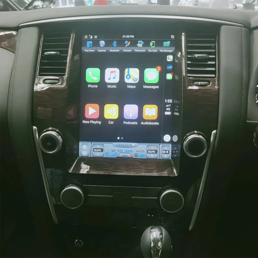 Tesla Style Car Radio GPS Navigation CarPlay For Nissan Armada 2014-2021 32GB