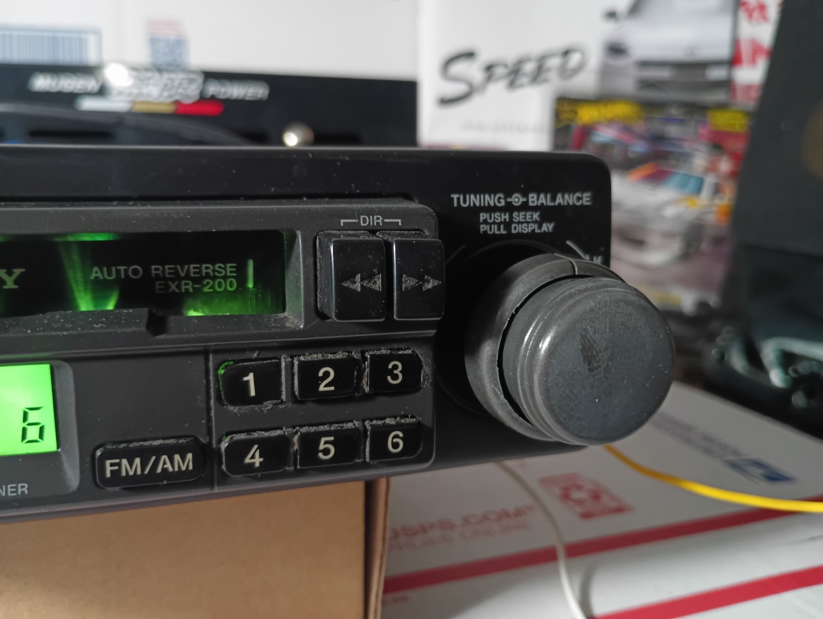 VTG Sony EXR-200 FM/AM Cassette Car Stereo USED AS-IS