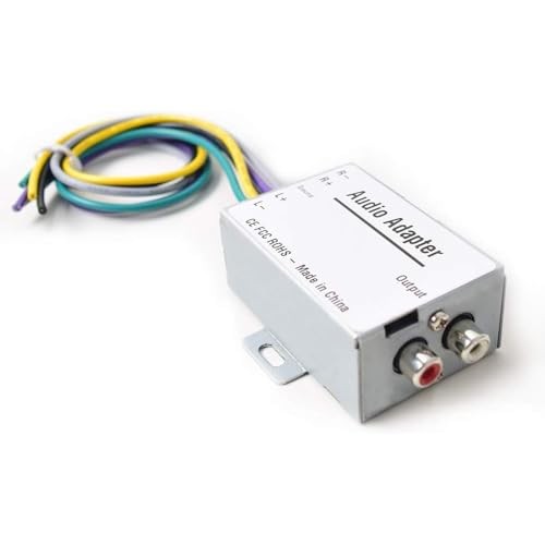 Car Stereo Audio Speak Signal Hi-Low Converter for Auto Amp Audio Adapter