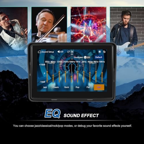 Motorcycle CarPlay Screen, 5″ Waterproof Portable Wireless CarPlay Android