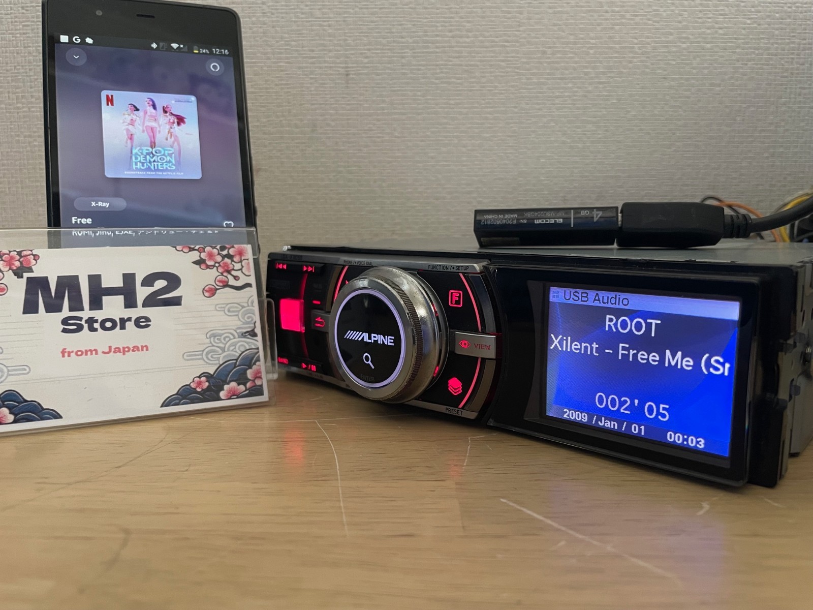 Alpine iDA-X305S 1DIN Car Audio Digital Media Receiver USB Bluetooth Head Unit