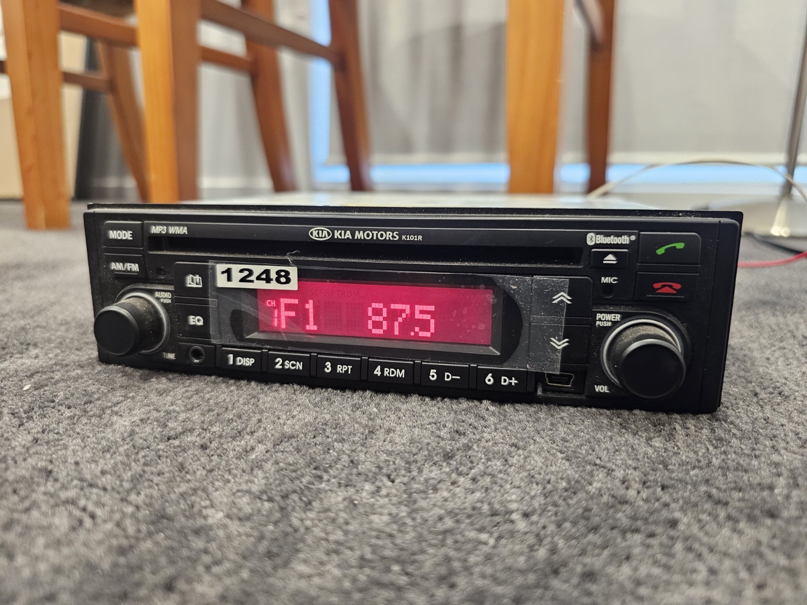VDO (Kia) K101R Single DIN Head Unit Bluetooth Radio MP3 USB FM EQ (CD9303UB)