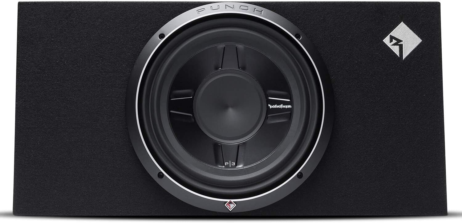 Rockford Fosgate Punch P3S1X12 P3S Single 12″ Shallow Subwoofer Loaded Enclsoure