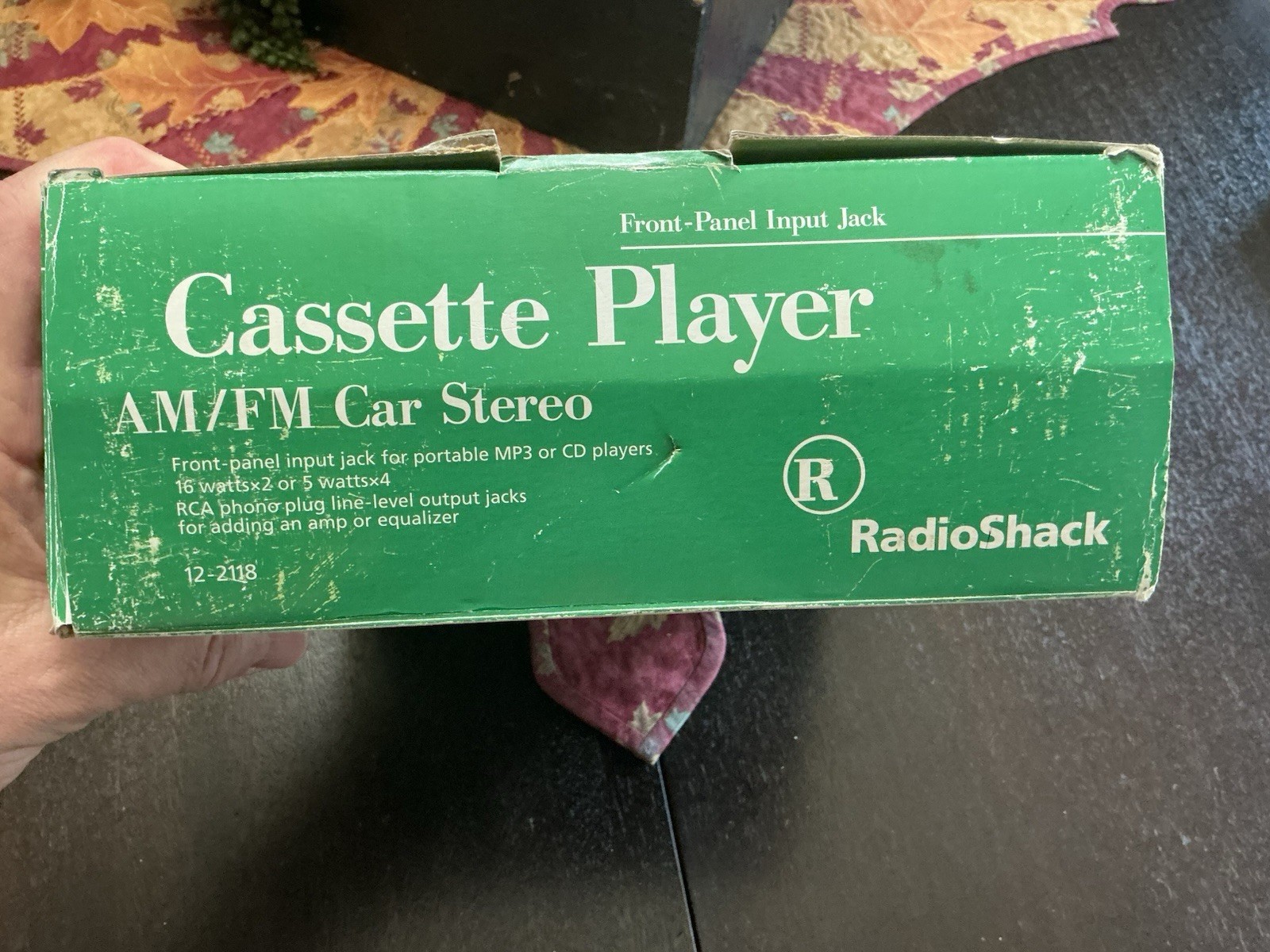 RadioShack AM/FM Stereo Cassette Player Detachable Face Plate 12-2118 Watch Vid