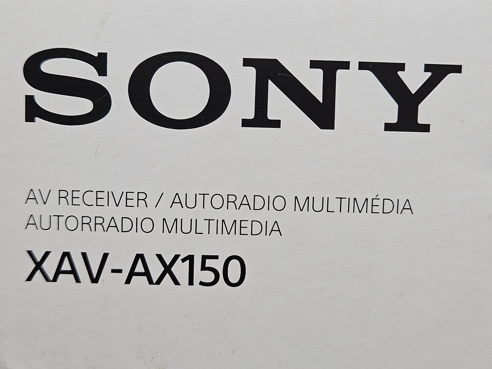Sony XAV-AX150 Apple Car Play/Android Auto 7″ Touchscreen In Dash – New & Sealed
