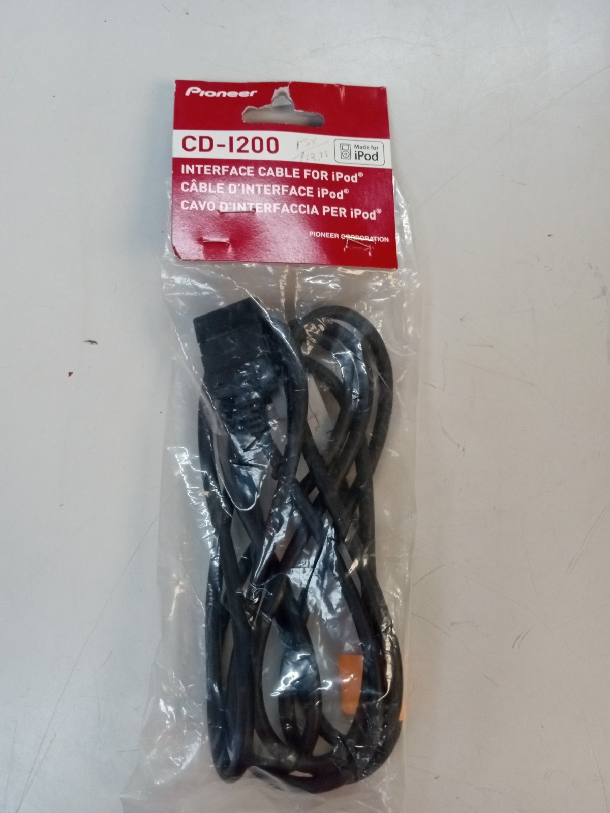 Pioneer Car Stereo iPod Adaptor Cable CD-1200