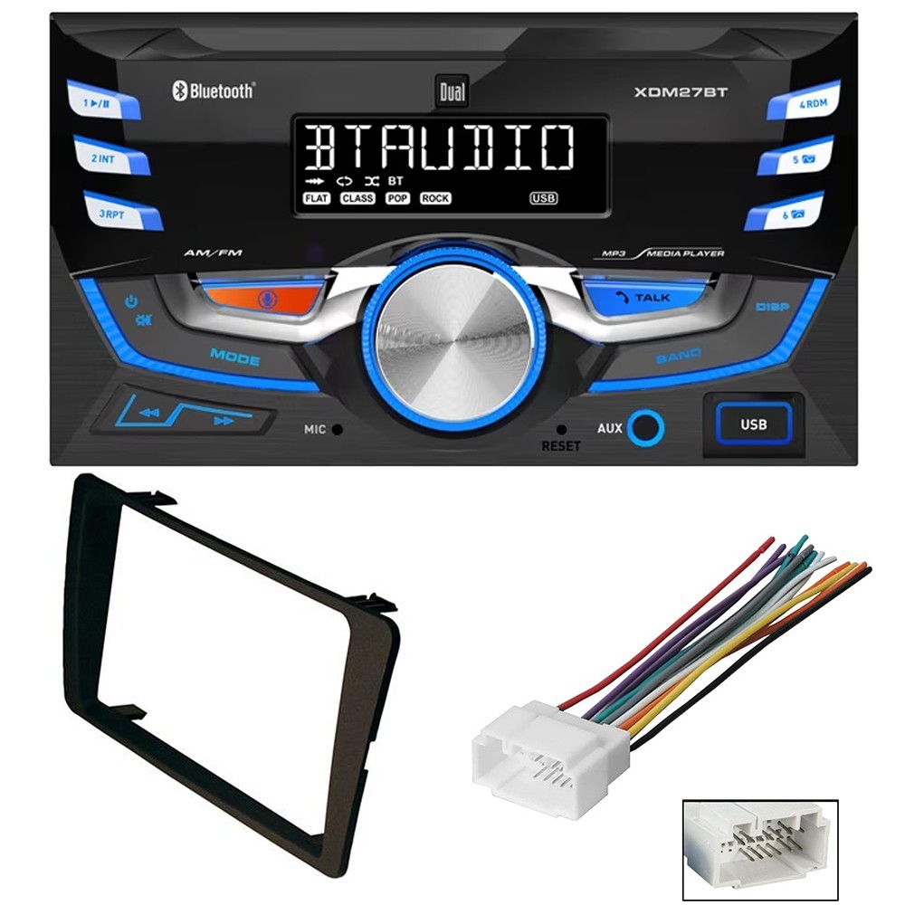 Dual XDM27BT AM/FM Radio MP3 Player Car Stereo for 2001-2005 Honda Civic
