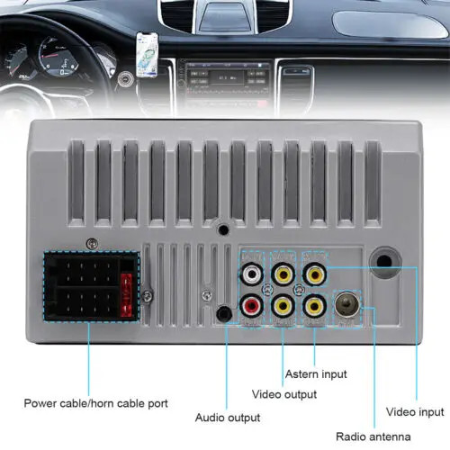 7″ 2 Din Car Stereo HD MP5 Player Bluetooth Touch Screen Radio Mrrior LinkFM;