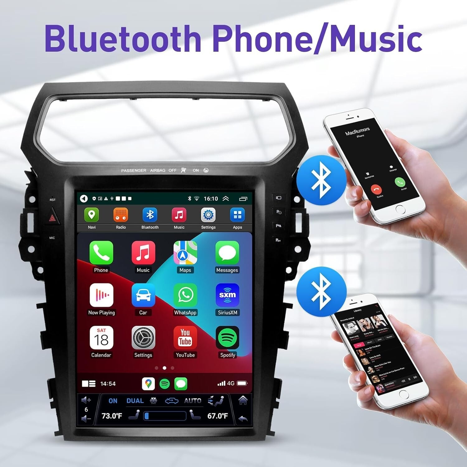 12.1″ Android Car Radio Stereo For Ford Explorer 2011-2019 GPS Navi Auto Carplay