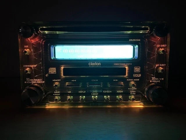 Clarion ADDZEST DMZ635 2DIN CD MD Car Audio Player JDM Tested