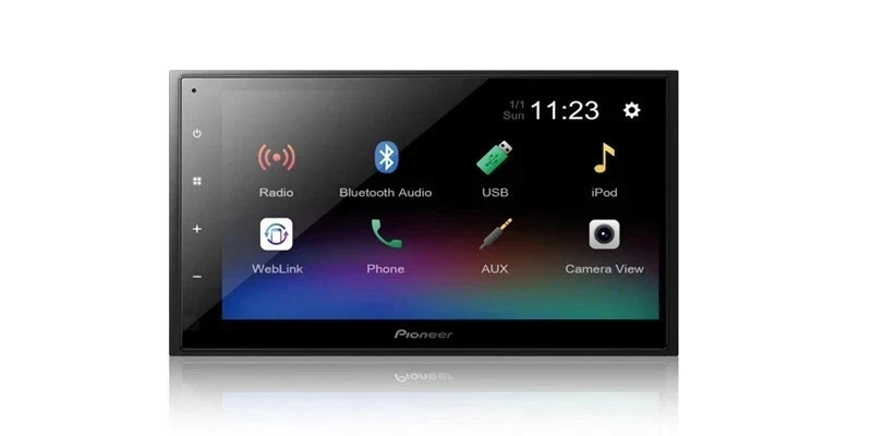 Pioneer DMH-342ex 6.8″ Touchscreen Multimedia Double-Din Car Stereo – NEW OB!