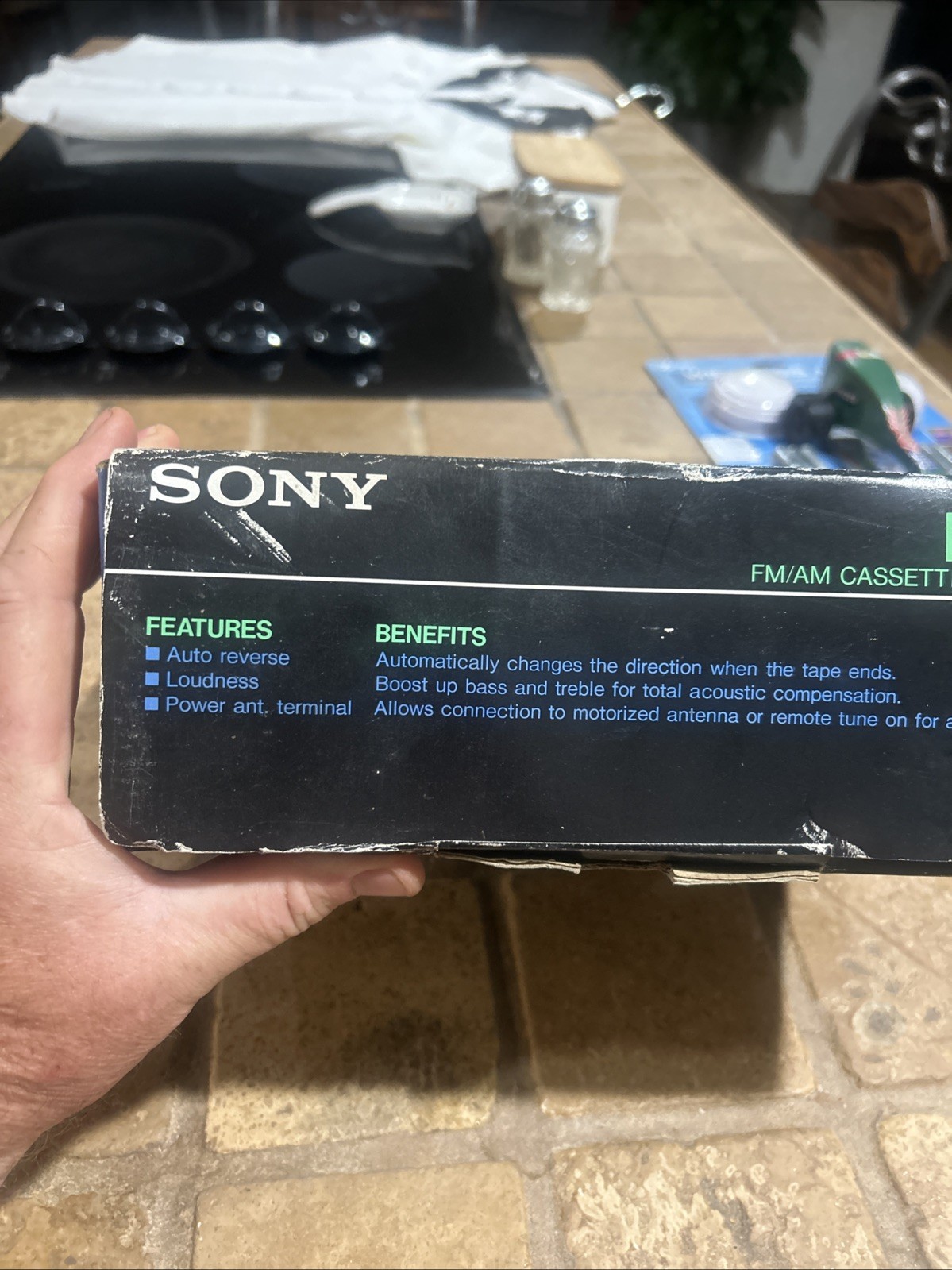 Vintage Sony ES-R6 Auto Reverse FM/AM Cassette Car Stereo